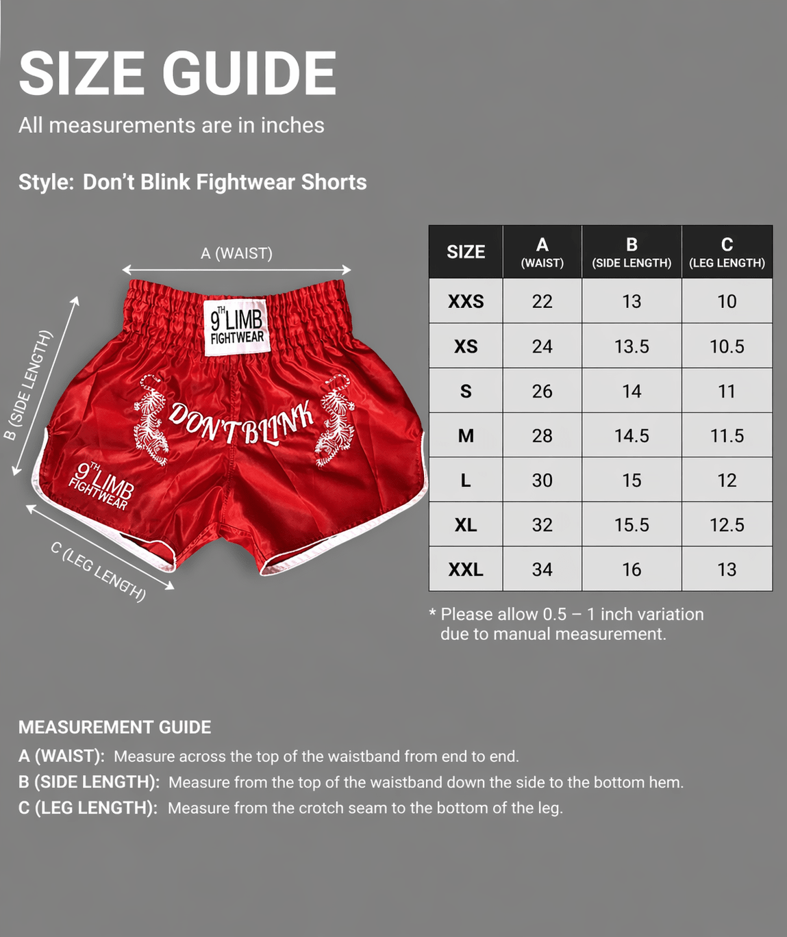 Green 9th Limb “Don’t Blink” Muay Thai Shorts – Black Satin Fightwear - 9thLimbHQ