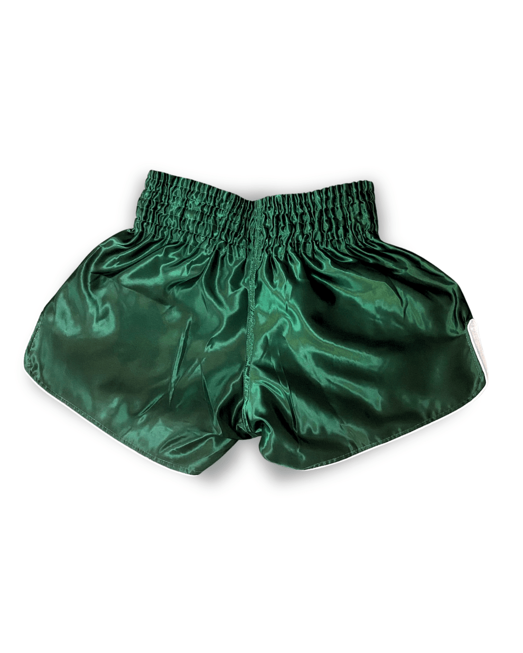 Green 9th Limb “Don’t Blink” Muay Thai Shorts – Satin Green Fightwear - 9thLimbHQ