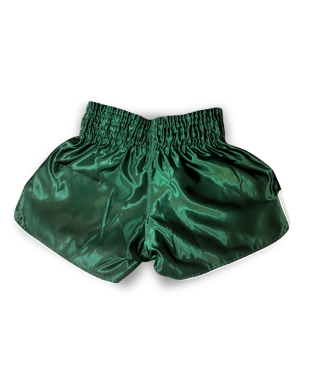Green 9th Limb “Don’t Blink” Muay Thai Shorts – Satin Green Fightwear - 9thLimbHQ