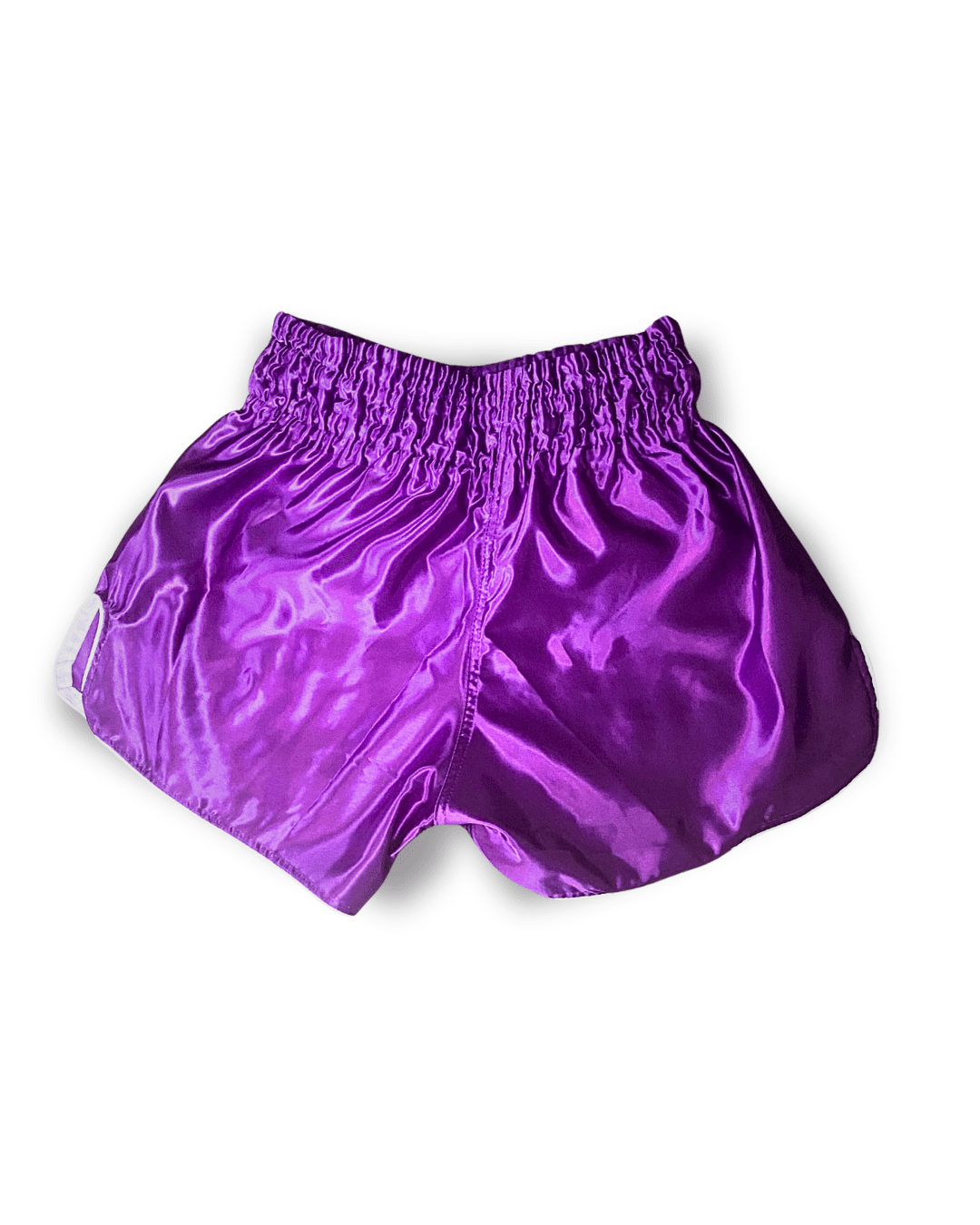 Purple 9th Limb “Don’t Blink” Muay Thai Shorts – Satin Fightwear - 9thLimbHQ